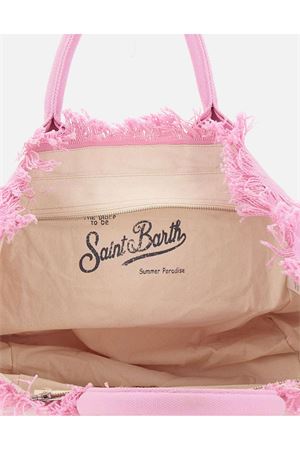 Borsa a mano Vanity in canvas di cotone rosa SAINT BARTH KIDS | VAMI00100403L